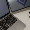 Laptop Screen Extender Monitor Portable - 2.5K Triple Laptop Screen Extender, Plug and Play Multiple Screens Extended Fits 13-17.3 Inch Laptops Compatible with, Windows, Chrome, Dex (Silver)