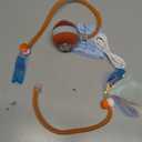 Interactive Cat Toys for Indoor Cats,The 3rd Generation Agile Moving Cat Ball with Elastic Mesh Tail,Automatic Kitten Toys for Bored Indoor Adult Cats,Motion Activated (Orange)