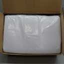 10 Pack White Round Tablecloths, 120 Inch Stain Resistant and Wrinkle Polyester Fabric Washable Table Clothes Cover for Kitchen Dining, Wedding, Reception Banquet, Birthday Party, Buffet Restaurant