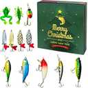 Christmas Advent Calendar 2025 Fishing, 12 Days Countdown Calendar for Adults, Christmas Gifts for Father, Grandfather