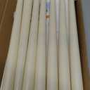 Homemory 12 Pcs Flameless Taper Candles with Remote Timer Dimmer, 11 inches Ivory Taper Candles Battery Operated, Plastic LED Candlesticks with Flickering Flame for Halloween Christmas Church Wedding