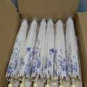 Paper Umbrellas Bulk for Wedding, 23.6" Chinese Japanese Parasol Vintage Decorative Sun Umbrella for Bridal Party Tea