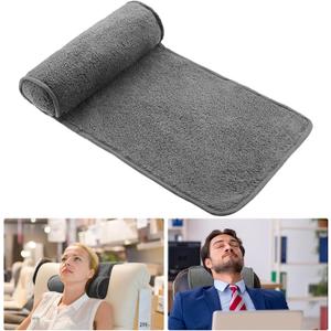 Weysat Neck Head Pillow for Recliner Chair Non Slip Fleece Adjustable Neck Roll Support Headrest Pillow for Travel Home Office Recliner Couch Sofa Armchair(Dark Gray)
