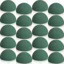 20 Pack Green Decorative Floral Foam for Making Bouquets Half Ball Block Dry Foam Balls Craft Supplies for Artificial Plant Floral Arrangement(3.54 x 1.77 Inch)
