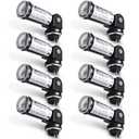 8 Pcs Dusk to Dawn Sensor Photoelectric Switch Photocell Light Sensor for Outdoor Lighting 120V Water Resistant for Wall Porch Yard Outdoor Light, Black