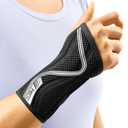 FREETOO Wrist Brace for Carpal Tunnel,[New Upgrade-Anatomically shaped] Adjustable Wrist Support Splint for Men and Women,Hand Brace for Pain Relief, Tendinitis,Arthritis,Right Hand,Large,Black-Grey