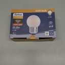 Dimmable LED 3W Small Light Bulb, 25w Equivalent E26 Standard Screw Base, G40 Soft Warm White 2700K 260lm Frosted Lights Bulb for Bathroom, Bedroom, Table Lamp Bulb, Bedside Accent Pack of 6