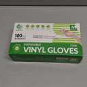 SWIFTLITE Disposable Vinyl Gloves, Food Safe, Latex-Free Powder-Free Clear Plastic Gloves for Cooking, House Clean, Food Prep (Medium)