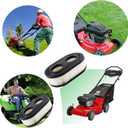 Apply to593260 798452 Lawn Mower Air Filter, Series Engine 4247 5432 5432K Lawn Mower Air Cleaner Filte can Replace Oval Air Filter Cartridge - Lawn Mower Replacement Parts(2PCS)