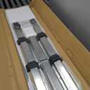2 Pack 8x4x1FT Galvanized Metal Raised Garden Bed Kit for Vegetables, Herbs, Open-Bottom Large Capacity Outdoor Planter Box Gardening Stakes, Silver