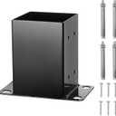 Post Base Heavy Duty Post Bracket Fence Deck Post Anchor for Deck Supports Porch Handrail Railing Posts Holders