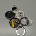 Westbrass Lever Assisted Trim for Cable Drive Bath Waste and Overflow, Powder Coat White, D50TP-50