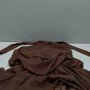 Women's Chiffon Halter Drop Waist Mini Dress Wedding Guest Dresses Ruffle Formal Holiday Club Brunch Outfits (Brown)