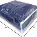 Clear Vinyl Zippered Blanket Storage Bags 15x18x5 Inch set of 5