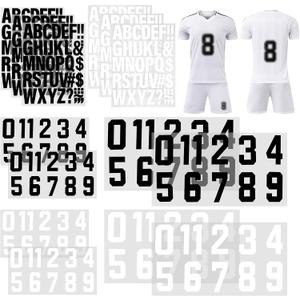 358 Pcs Iron on Letters and Numbers, 8 Inch and 3 Inch Heat Transfer Numbers with 2 Inch iron on letters for clothing, Jersey Numbers for Sports T-Shirts Team Uniform DIY Craft for Football Basketball