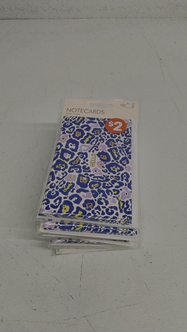 NOTECARDS Blank inside HELLO 10PC  7pcs