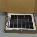 15W 5V Solar Panel for Outdoor Security Camera with 20Ah LiFePO4 Battery - Monocrystalline Solar Panel Kit, MPPT Control Board & USB Output Solar Charger for WiFi Camera, Light, Router