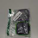 Sunguy 2-Pack Earbuds Case, Portable Small Earbud Carrying Case Storage Bag with Carabiner Clip for Earphones, Earpieces, SD Memory Card, Camera Chips - Green+Purple