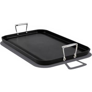 All-Clad HA1 Hard Anodized Nonstick Griddle 13x20 Inch Oven Broiler Safe 500F Pots and Pans, Cookware  13" x 20" (Double Burner)