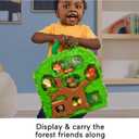 Fisher-Price Little People Toddler Toy Forest Friends Carry Case Playset with Animal Figures for Pretend Play Kids Ages 1+ Years