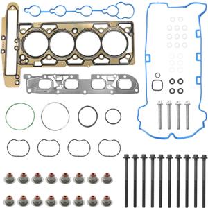 Engine Head Gasket Set Cylinder Head Bolts Compatible with Chevy Buick GMC Vehicle Captiva Equinox Malibu Orlando Regal Lacrosse Verano Terrain 2010-2017 2.4L 2384CC 145CID L4 DOHC Replace# HS26517PT