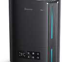 BREEZOME 6L Humidifiers for Bedroom Large Room & Essential Oil Diffuser, Ultrasonic Top Fill Cool Mist Humidifiers for Baby, Plants, Nursery Last up to 60 Hours, Smart Humidistat Control, Quiet, Black