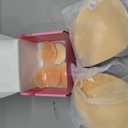 Invisible Sticky Bra Push Up, Reusable Adhesive Bra for Backless Dress, Seamless Silicone Nipple Covers for Women (D Cup, Beige, 2PCS)