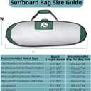 Surfboard Bags Longboard Bag Day Bag 6'0,6'6,7'0,7'6,8'0,9'6,10'0, 8'0 x 24"