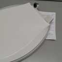 KOHLER 4636-RL-0 Cachet ReadyLatch Elongated Slow Close Toilet Seat, Soft Close Toilet Seat Quiet Lid, Contoured Grip-Tight Bumpers Installation Hardware, Apartment Essentials, White