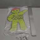 Shimeyao 2 Pcs Metal Slow Down Kids at Play Sign with Stake for Street Safety Double Sided Weatherproof Children at Play Safety Sign for Street 38" Tall for Neighborhoods Outdoor Yard Lawn(Green)