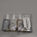 4 Pieces Hand Sanitizer Keychain 1 oz/30 ml Refillable Bottle, Hand Sanitizer Holder Keychain, Travel Size Hand Sanitizer Case for Toiletry Lotion Shampoo (Black, White, Pink, Blue)