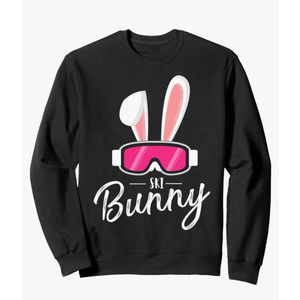 Apres Ski Funny Women Party Outfit Ski Bunny For Wintersport Sweatshirt Size XL