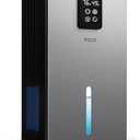 Dehumidifier, Dehumidifiers for Home, 98 OZ Water Tank, (1000 sq.ft) Quiet Dehumidifier for Basement Bedroom Bathroom with Humidity Display, Auto Shut Off, Relaxing 7 Color Ambient Light(Gray)