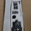 Forrovenco 60 Inch Ceiling Fans with Lights Remote, Black Ceiling Fan with 3 Downrods, 3 Wood Blades, ETL Listed, Timer, 6 Speed Quiet Reversible DC Motor Outdoor Fans for Patios Bedroom Farmhouse