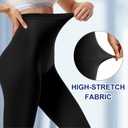 Medical Compression Pantyhose for Women & Men, 20-30mmHg Graduated Support Tights, Opaque Footless High Waist Tights, Graduated Tights for Varicose Veins, Edema, Deep, Thrombosis , During (Black, L)