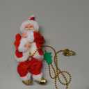 Upgraded Electric Climbing Rope Santa Claus 3 Gears Animated Climbing Christmas Santa Toy Novelty Plush Santa Climbing Rope Musical Ornament for Decoration Gift