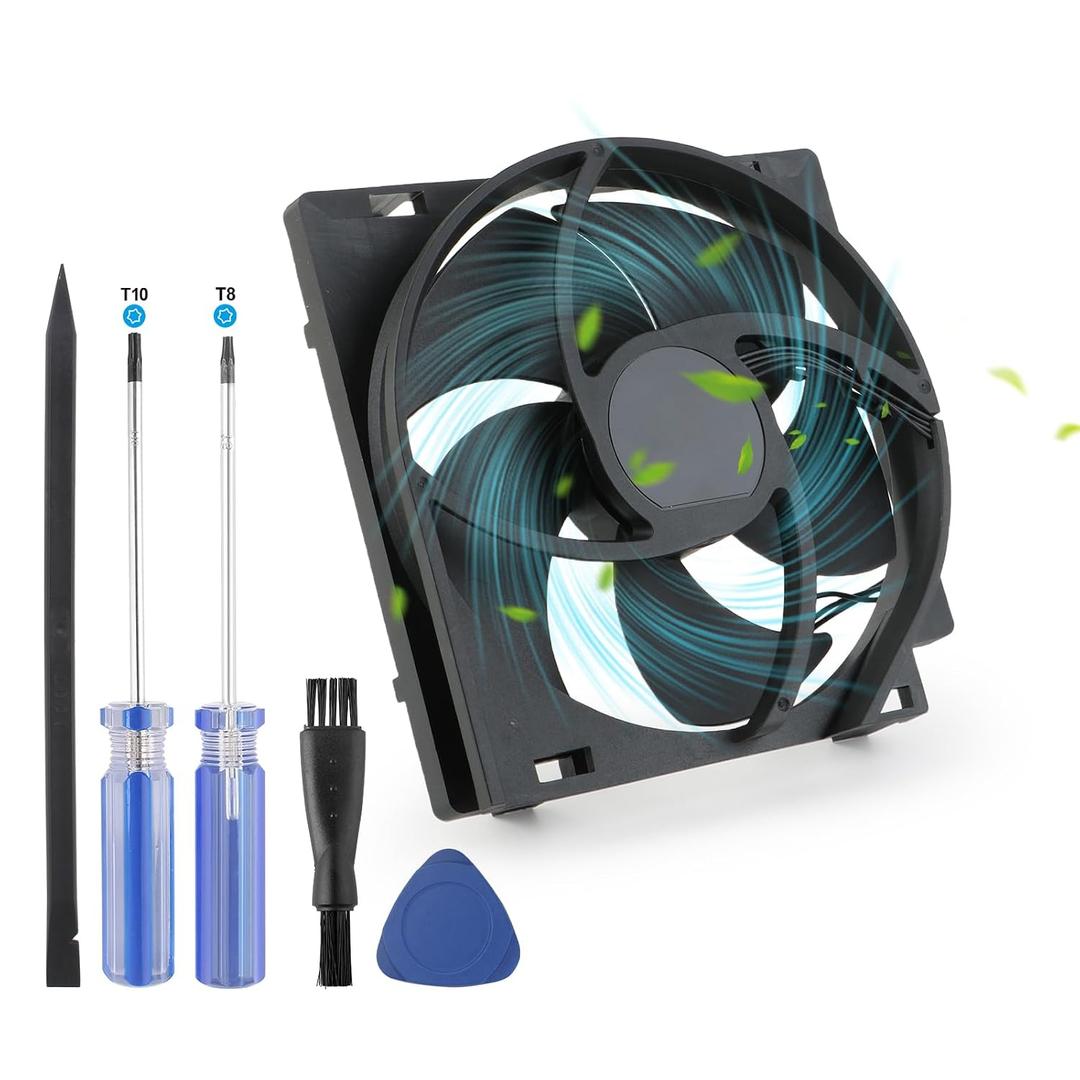 Internal Cooling Fan Replacement for Xbox One S Console Fan Cooler CPU Cooling Fan with Screwdriver