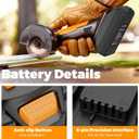 PENGJBATTER 2 Packs 20V 3.0Ah Lithium Battery Compatible for Worx 20V Power Share Battery WA3575 WA3525 WA3520 WA3742 WG155s WG251s WG255s WG545s WG890 WG891, Compatible with Worx 20 Volt Tools