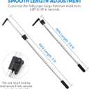 HUAALIUCHE Telescopic 5FT Pickup Truck Cargo Retriever Hook, Multi-Use Extendable Retriever Tool, Long Reach Cargo Grabber for Truck Bed Accessories