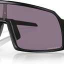 Oakley Mens OO9462 Sutro S Rectangular Sunglasses, Matte Black/ Prizm Grey, 28 mm