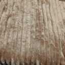 Chocolate Throw Blanket for Couch Sofa 50x60 inches Striped Fleece Blankets Room Home Decor Lightweight Plush Soft Cozy Gifts for Women Mom Girls