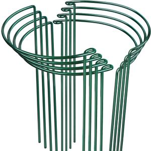 LEOBRO Plant Support, 8PCS Peony Cages and Supports, Plant Stakes for Indoor Plants, Outdoor Plants, Metal Garden Stakes, Plant Holders, Tomato Monstera Hydrangea Support Cage, 10" W x 15.8" H