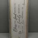 LuZhiQiang Dining Room Wall Decor 32"12" Bless The Food Before Us Christian Kitchen Sign Grateful Family Quote Farmhouse Large Catholic Wooden Frame Wall Hanging Art (Wood)