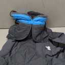 SlowTon Dog Winter Coat, Windproof 3 Layers Thick Warm Fleece Lining Dog Jacket for Cold Weather, Reflective Dogs Apparel with Leash Opening for Medium Large Dogs(Blue,M)