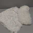 MIULEE Pack of 2 Luxury Faux Fur Throw Pillow Cover Deluxe Winter Decorative Plush Pillow Case Cushion Cover Shell for Sofa Bedroom Car 18 x 18 Inch Beige