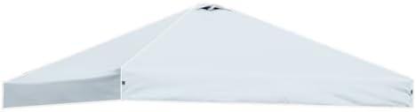 Canopy Replacement Top Outdoor only Suitable for Top Width 118x118 inches Straight Leg Without Central Pole and Side Extensions Pop up Tent, excluding Tent Frame, Silver Gray