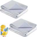 Verdanzia 2 Pack Heat Resistant Batting for Potholders, 47 X 35 Inch Soft Insulated Batting, Heat Reflective Fabric for Sewing,Thermal Lining Batting (Sliver 47x35 inch)