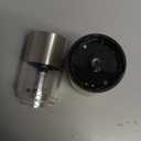 SIMPLETASTE Electric Salt and Pepper Grinder Set with LED Light, Automatic Pepper Mill Shakers with Adjustable Coarseness, One Hand Operation for Kitchen, Dining, Gifting, Silver, Battery Operated