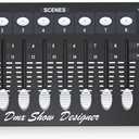 192-Channel DMX512 Controller Board, Lighting Mixer DMX Console for Stage Lights & Effect,DJ Disco, Night Club, Bar and Live Show Events