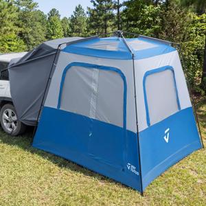 JOYTUTUS Automatic SUV Tent, Instant SUV Tents for Camping with Rainfly, Easy Set-up Car Tent for 5-8 Person Family Camping, 9' W X 8' L X 7.3' H with Ventilated Double Door, Starry Sky Top